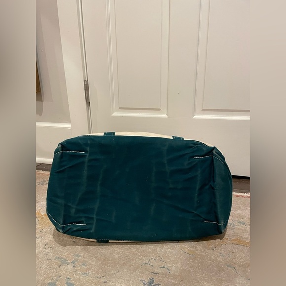 L.L. bean Boat & Tote Tan and Green Large Vintage 80’s - Picture 5 of 5